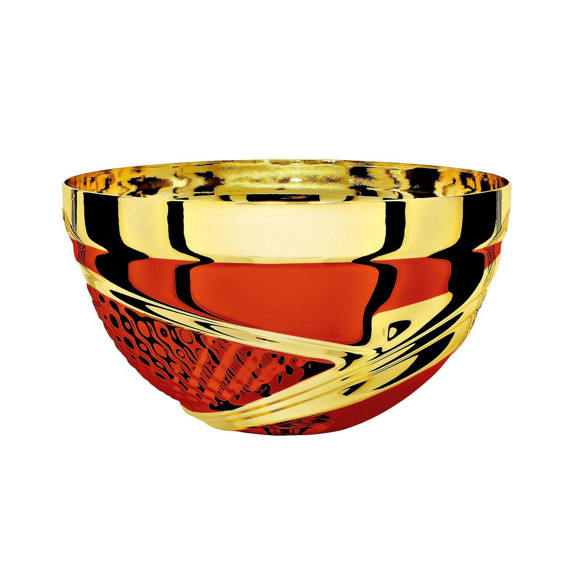 Immagine di MEZZA SFERA BERRETTO GOLD-RED D. 090
