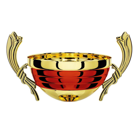 Immagine di MEZZA SFERA BAVAGLIO GOLD-RED D. 100 CORNUCOPIA